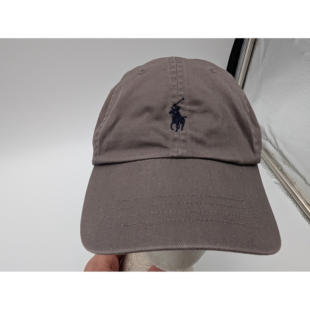 Polo Ralph Lauren Mens Brown Cotton Pony Logo Adjustable Baseball Cap Hat OSFA